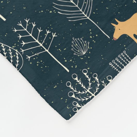 Waldtapisserie 1 fleecedecke (Ecke)