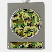 Waldtarnung Banner-Ornament Silber (Vorderseite)