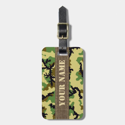 Waldtarnung Gepäckanhänger (Vorderseite vertikal)