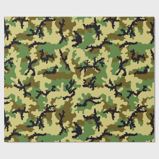 Waldtarnung Geschenkpapier (Flach)