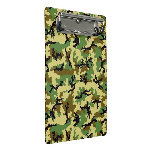 Waldtarnung Mini Klemmbrett (Schrägansicht)