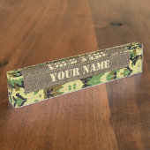 Waldtarnung Namensplakette (Seite)