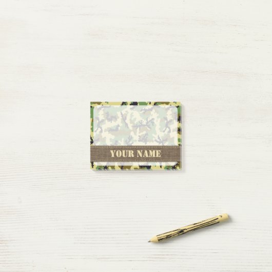 Waldtarnung Post-it Klebezettel (Auf Schreibtisch)