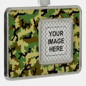 Waldtarnung Rahmen-Ornament Silber (Rechts)