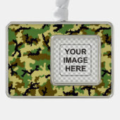 Waldtarnung Rahmen-Ornament Silber (Vorderseite)