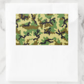 Waldtarnung Rechteckiger Aufkleber (Tasche)