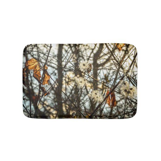 Waldteppich Herbst Natur Badematte (Vorderseite)
