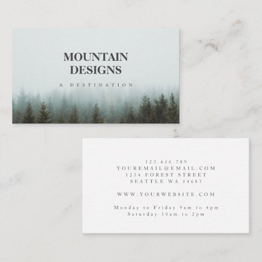 Waldtheater Bergbaupläne Visitenkarten Visitenkarte (Vorne/Hinten)