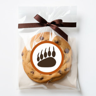 Waldthema Geburtstagsaufkleber - Bären Runder Aufkleber