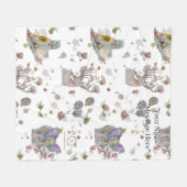 Waldthemen-Baby-Flanelldecke Fleecedecke (Vorderseite (Horizontal))