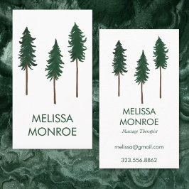 Waldtherapie Pinienbäume Natur Minimalistisch Visitenkarte