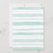 Waldtier 1. Geburtstag Einladung Junge. (Rückseite)