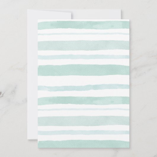 Waldtier 1. Geburtstag Einladung Junge. (Rückseite)