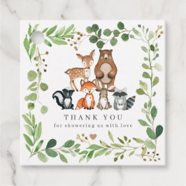 Waldtier Baby Shower Favor Tags | Geschenkanhänger