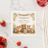 Waldtier Baby Shower Servietten (Beispiel)