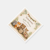 Waldtier Baby Shower Servietten (Ecke)