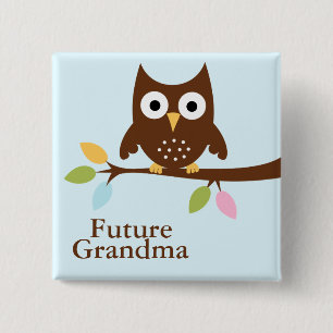 Waldtier-Babyparty Button