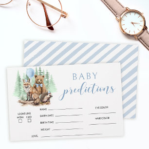 Waldtier-Babyshower-Vorhersagen Briefpapier