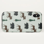 Waldtier-Bärn-Elch-rustikaler Telefon-Kasten Case-Mate iPhone Hülle (Rückseite (Horizontal))