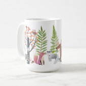 Waldtier-Baum-Grün-Wald 15 Unze. Tassen (Vorderseite Links)