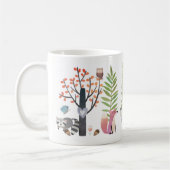 Waldtier-Baum-Vogel-Grün-WaldTassen Kaffeetasse (Links)