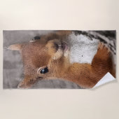 Waldtier-Eichhörnchen-Kinderzimmer Strandtuch (Vorderseite)
