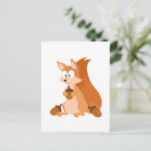 Waldtier-Eichhörnchen Postkarte (Stehend Vorderseite)