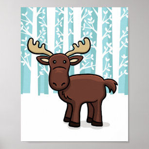 Waldtier Elch Poster