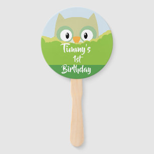 Waldtier-Eulen-Handfan Fächer