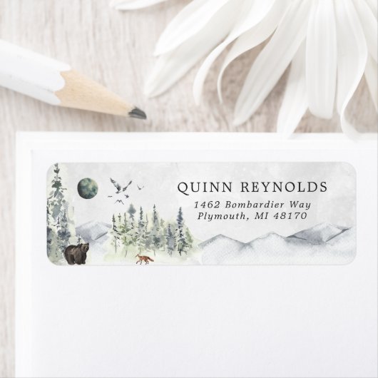 Waldtier | Forest Baby Return Address Label (Insitu)