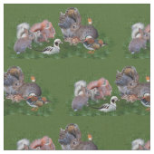 Waldtier-Gewebe Stoff (Nahaufnahme)