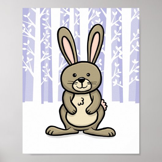 Waldtier Hase Poster (Vorne)