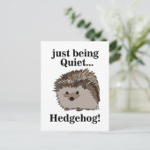 Waldtier Igel  Postkarte (Stehend Vorderseite)
