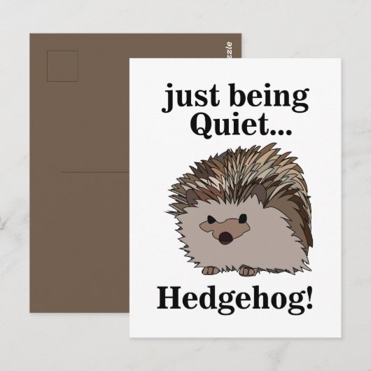 Waldtier Igel  Postkarte (Vorne/Hinten)