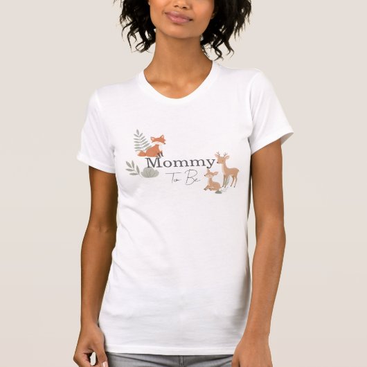 Waldtier-Mama in spe T-Shirt (Vorderseite)