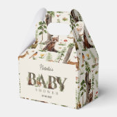 Waldtier-Wald-Wild-Pattern Babyparty Geschenkschachtel (Vorderseite)