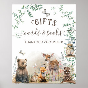 Waldtier Waldgrün Geschenk zur Babyparty Poster