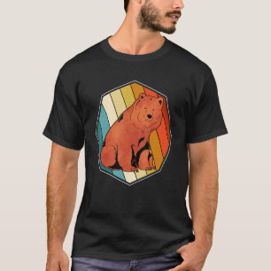 Waldtier Wildtiere Braunbär Retro-Bär 1 T-Shirt