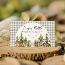 Waldtier-Windel-Raffle-Baby-Party