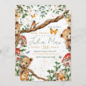 Waldtierabenteuer 2 Rückenbeschwörungen Einladung (Vorne/Hinten)