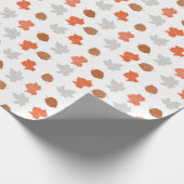 Waldtierbabyduschen-Geburtstags-Partythema Geschenkpapier (Ecke)