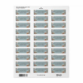 Waldtierbabyparty-Adresse in Blautönen (Vorne)
