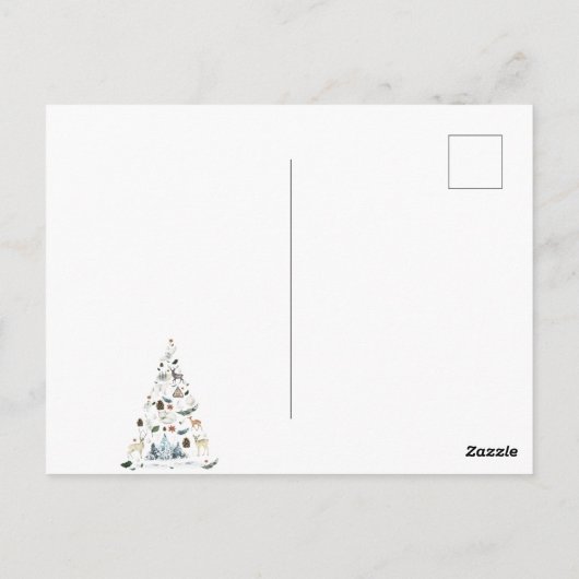 Waldtierbaum Postkarte (Rückseite)