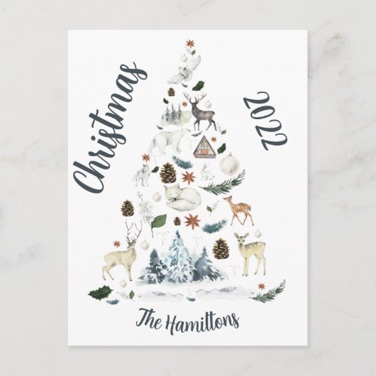 Waldtierbaum Postkarte (Vorderseite)