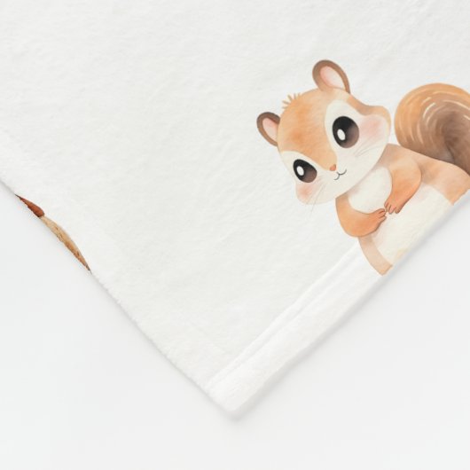 Waldtierbestände Niedliches Wald Fleecedecke (Ecke)