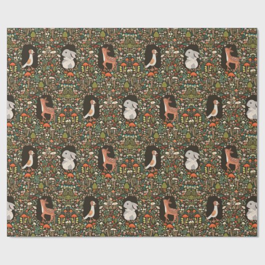 Waldtierbewald Geschenkpapier (Flach)