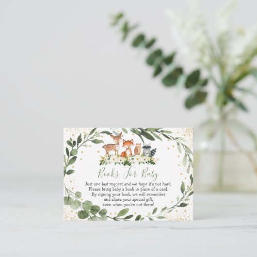 Waldtierbuchanfrage für Waldflächen Begleitkarte (Stehend Vorderseite)