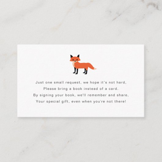 Waldtierbuchanfragekarte Begleitkarte (Vorderseite)