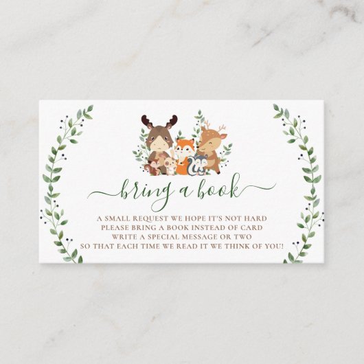 Waldtierbücher für Kleinkinder Begleitkarte (Vorderseite)