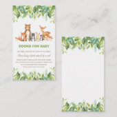 Waldtierbücher für Kleinkinder Begleitkarte (Vorne/Hinten)